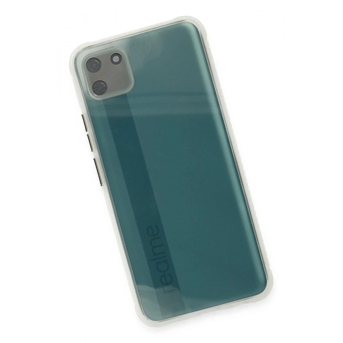 Mey İthalat®  Realme C11 Kılıf Miami Şeffaf Silikon - Şeffaf