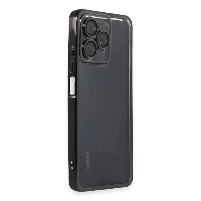 Mey İthalat®  Realme C53 Kılıf  Lensli Silikon - Siyah