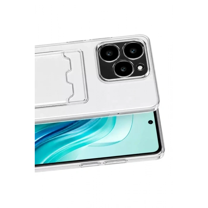 Mey İthalat®  Realme C61 Kılıf Kart Şeffaf Silikon - Şeffaf