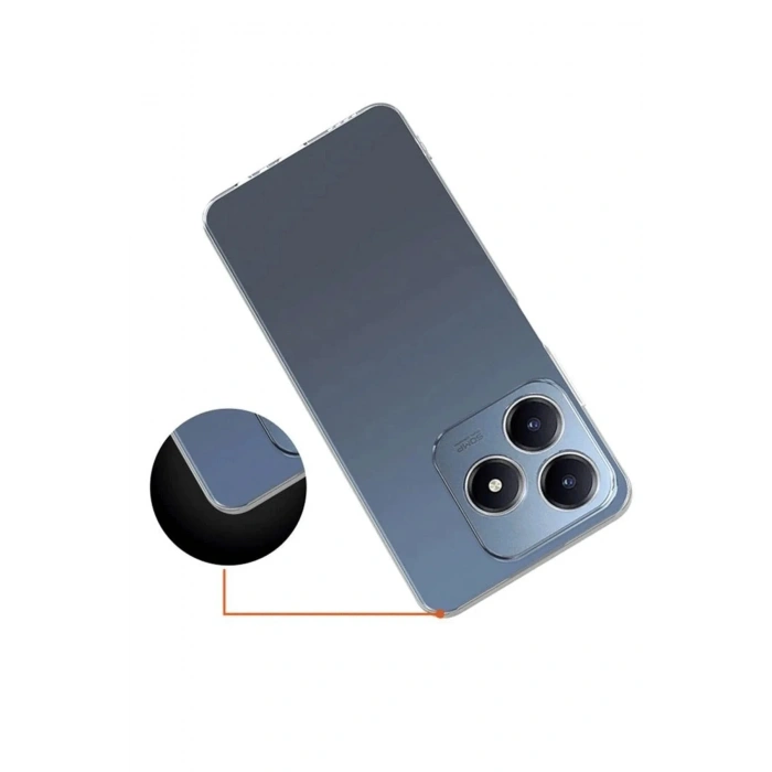 Mey İthalat®  Realme C61 Kılıf Lüx Şeffaf Silikon