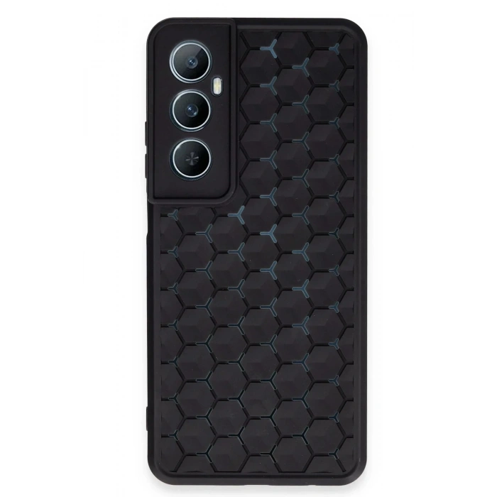 Mey İthalat®  Realme C65 Kılıf Petek Silikon Kapak - Siyah