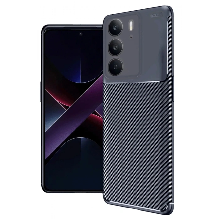 Mey İthalat®  Realme C75 4G Auto Focus Karbon Kapak - Lacivert