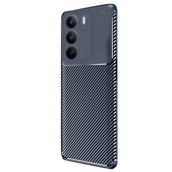 Mey İthalat®  Realme C75 4G Auto Focus Karbon Kapak - Lacivert
