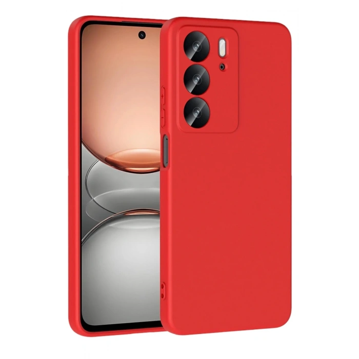 Mey İthalat®  Realme C75 4G First Silikon - Kırmızı