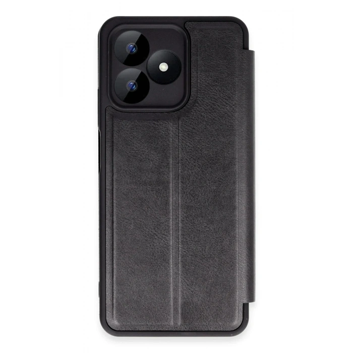 Mey İthalat®  Realme Note 50 4G Kılıf Flip Cover - Siyah