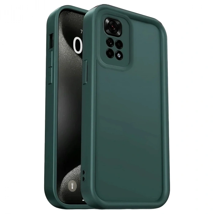 Mey İthalat®   Redmi 10 2022 Kılıf Viera Silikon - Koyu Yeşil