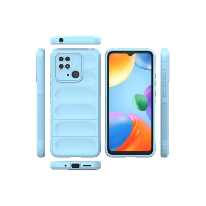 Mey İthalat®   Redmi 10C Kılıf Optimum Silikon - Sky Blue