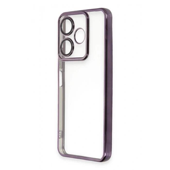 Mey İthalat®   Redmi 13 4G Kılıf  Lensli Silikon - Mor