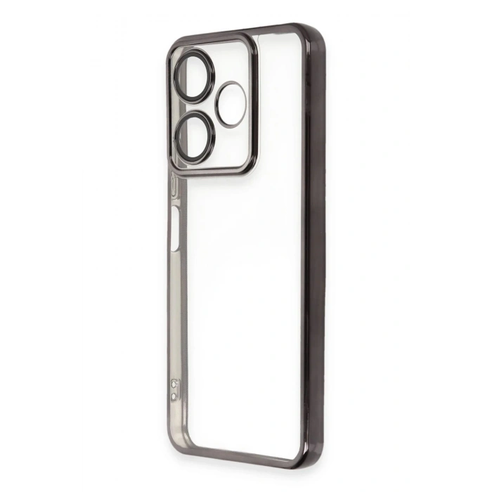 Mey İthalat®   Redmi 13 4G Kılıf  Lensli Silikon - Siyah
