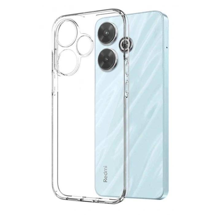 Mey İthalat®   Redmi 13 4G Kılıf Lüx Şeffaf Silikon