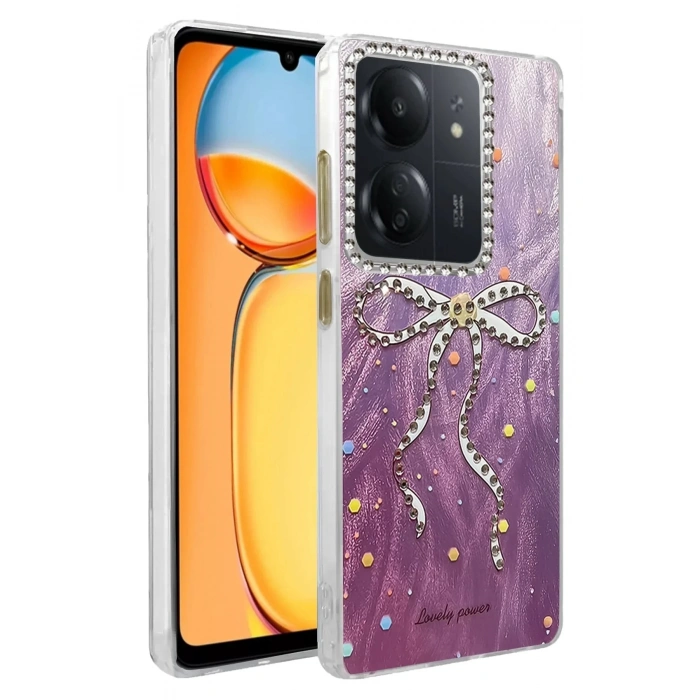 Mey İthalat®   Redmi 13C Kılıf Blade Aynalı Desenli Kapak - Desen 1