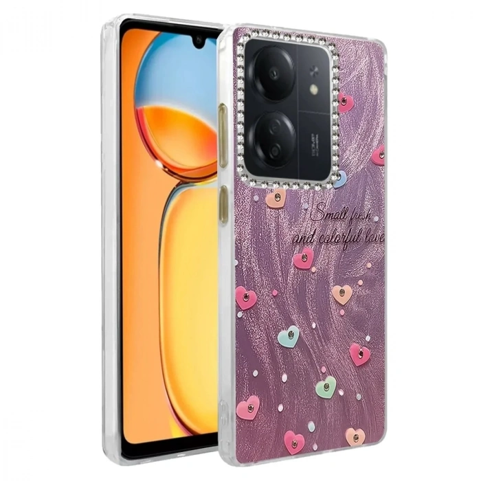 Mey İthalat®   Redmi 13C Kılıf Blade Aynalı Desenli Kapak - Desen 8