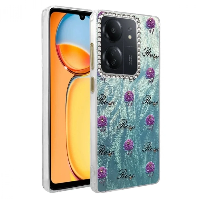 Mey İthalat®   Redmi 13C Kılıf Blade Aynalı Desenli Kapak - Desen 9