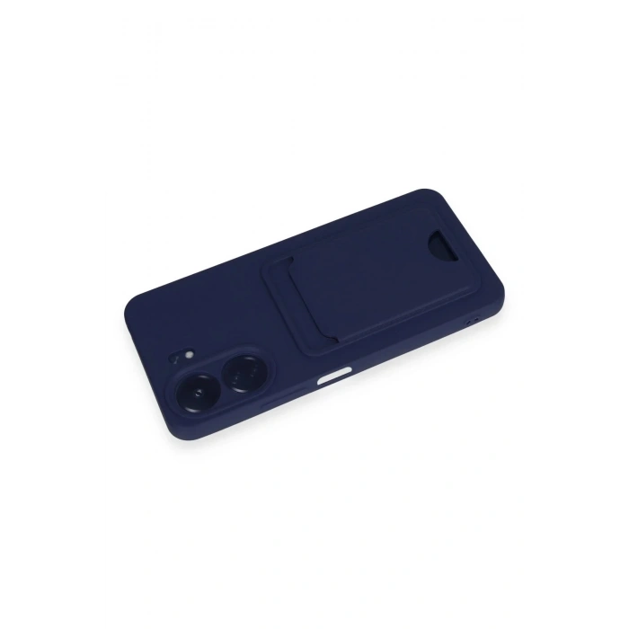 Mey İthalat®   Redmi 13C Kılıf Kelvin Kartvizitli Silikon - Lacivert