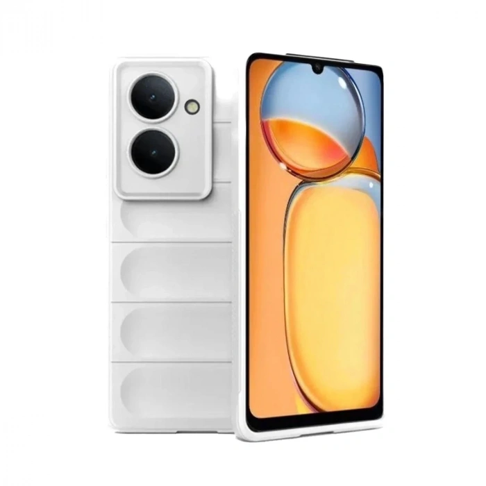 Mey İthalat®   Redmi 13C Kılıf Optimum Silikon - Krem