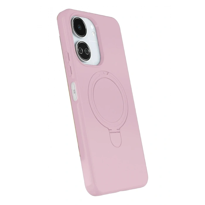 Mey İthalat®   Redmi 13C Regal Magsafe Standlı Kapak - Açık Pembe