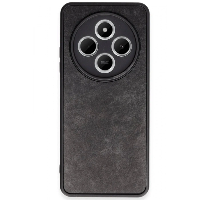 Mey İthalat®   Redmi 14C Kılıf Aras Deri Kapak - Siyah