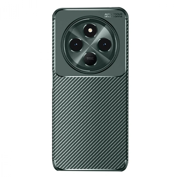 Mey İthalat®   Redmi 14C Kılıf Auto Focus Karbon Kapak - Koyu Yeşil