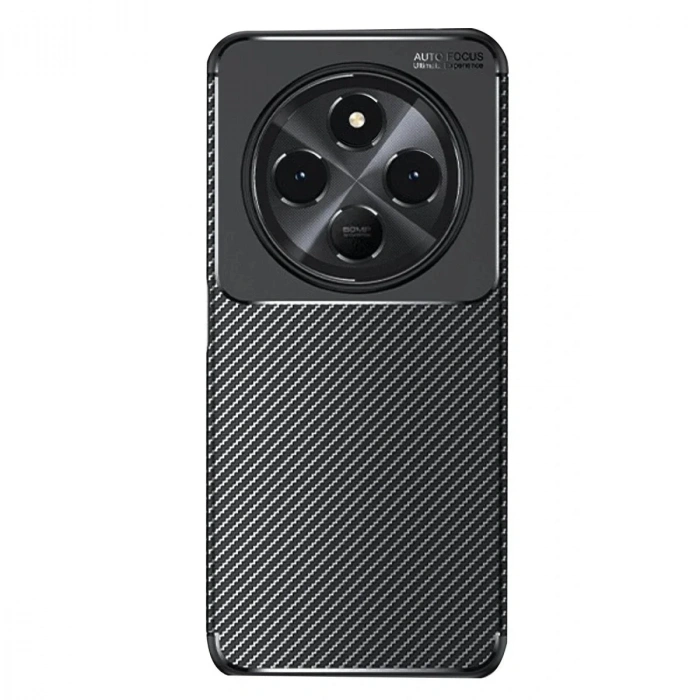 Mey İthalat®   Redmi 14C Kılıf Auto Focus Karbon Kapak - Siyah