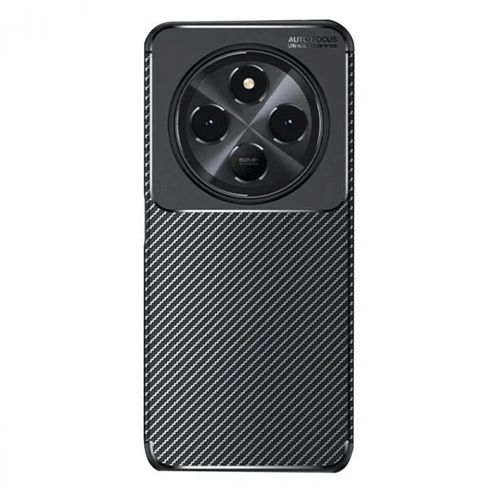 Mey İthalat®   Redmi 14C Kılıf Auto Focus Karbon Kapak - Siyah