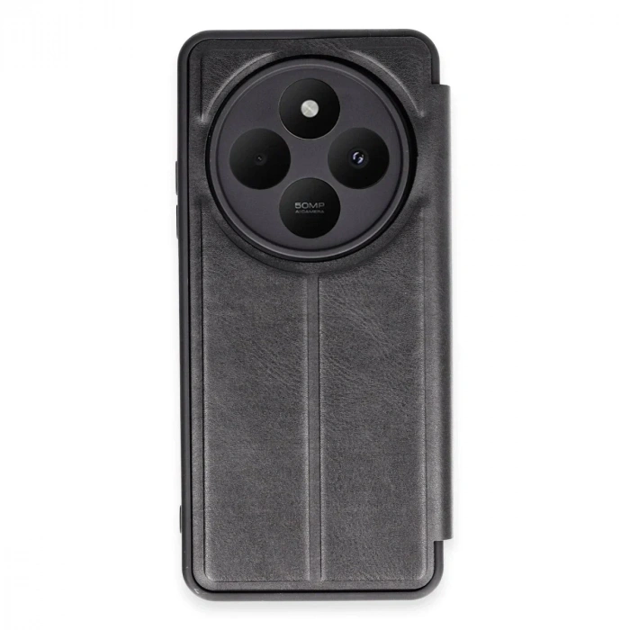 Mey İthalat®   Redmi 14C Kılıf Flip Cover - Siyah