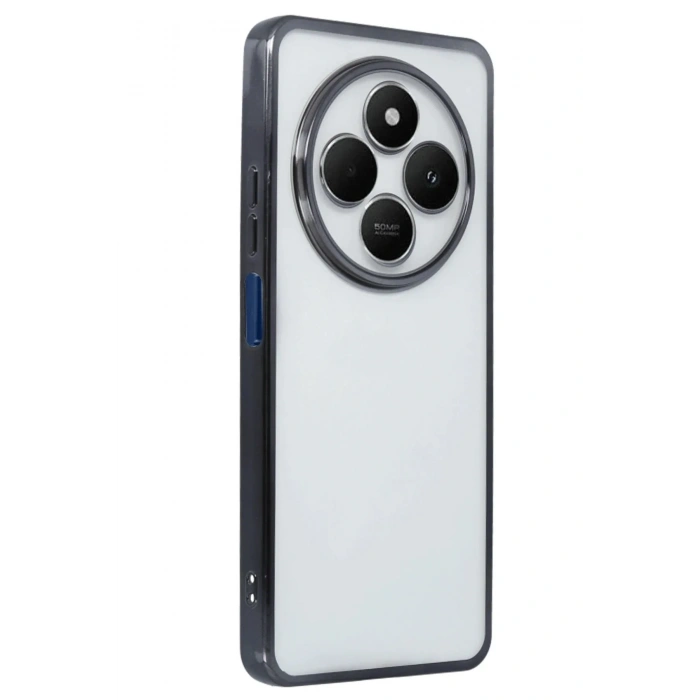 Mey İthalat®   Redmi 14C Kılıf  Lensli Silikon - Siyah