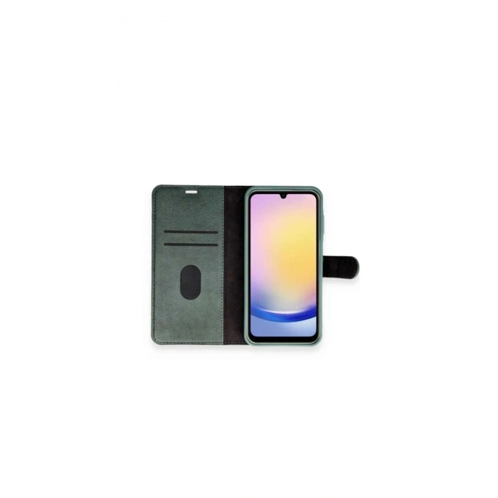 Mey İthalat®   Redmi 14C Kılıf Trend S Plus Kapaklı Kılıf - Yeşil