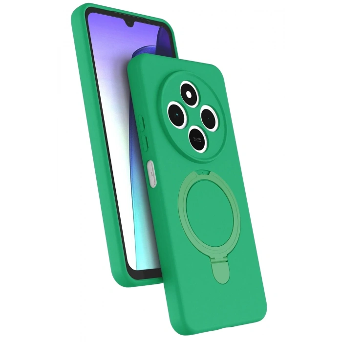 Mey İthalat®   Redmi 14C Regal Magsafe Standlı Kapak - Yeşil