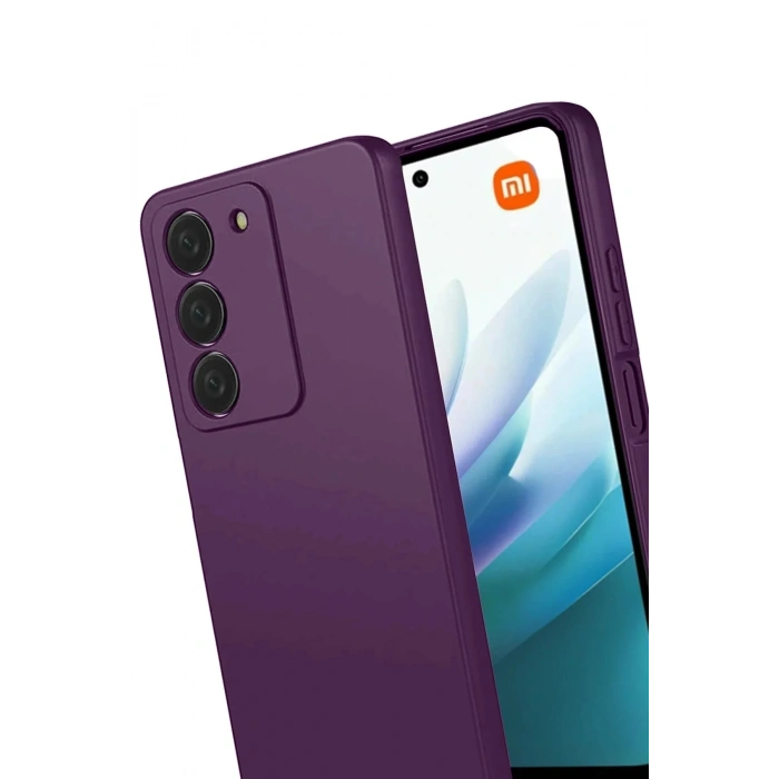 Mey İthalat®   Redmi 15 4G First Silikon - Mürdüm
