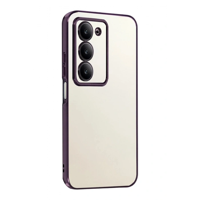 Mey İthalat®   Redmi 15 4G  Lensli Silikon - Mor