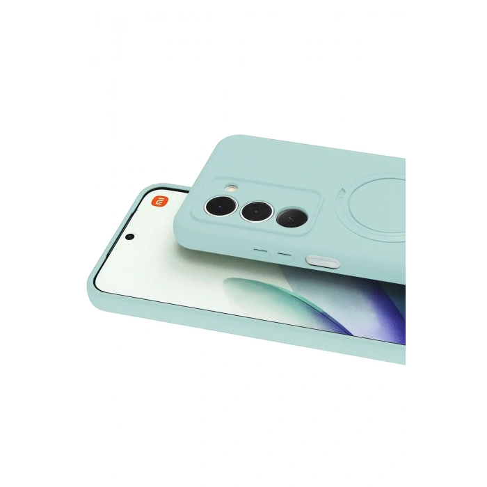 Mey İthalat®   Redmi 15 4G Regal Magsafe Standlı Kapak - Su Yeşili