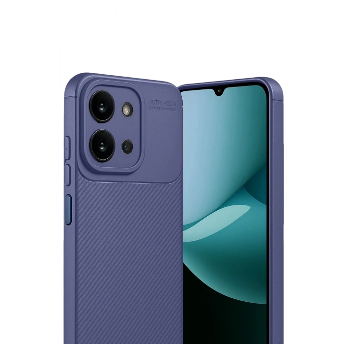 Mey İthalat®   Redmi 15C 4G Auto Focus Karbon Kapak - Lacivert