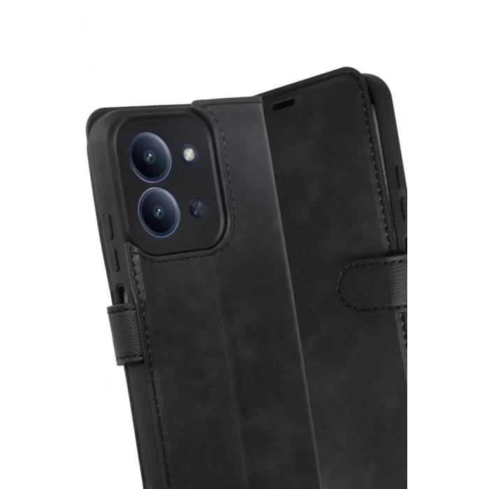Mey İthalat®   Redmi 15C 4G Trend S Plus Kapaklı Kılıf - Siyah