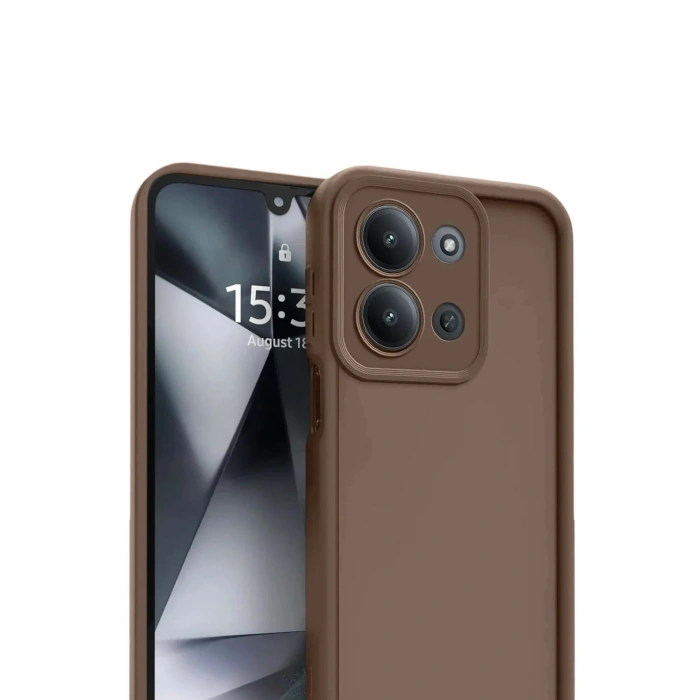 Mey İthalat®   Redmi 15C 4G Viera Silikon - Kahverengi