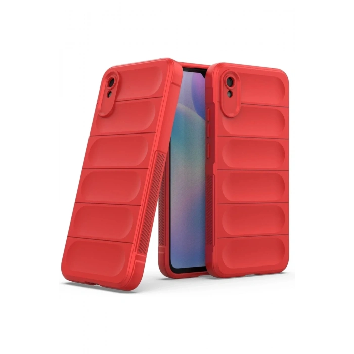 Mey İthalat®   Redmi 9A Kılıf Optimum Silikon - Kırmızı