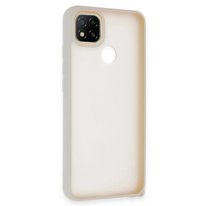 Mey İthalat®   Redmi 9C Kılıf Elegant Kapak - Pudra