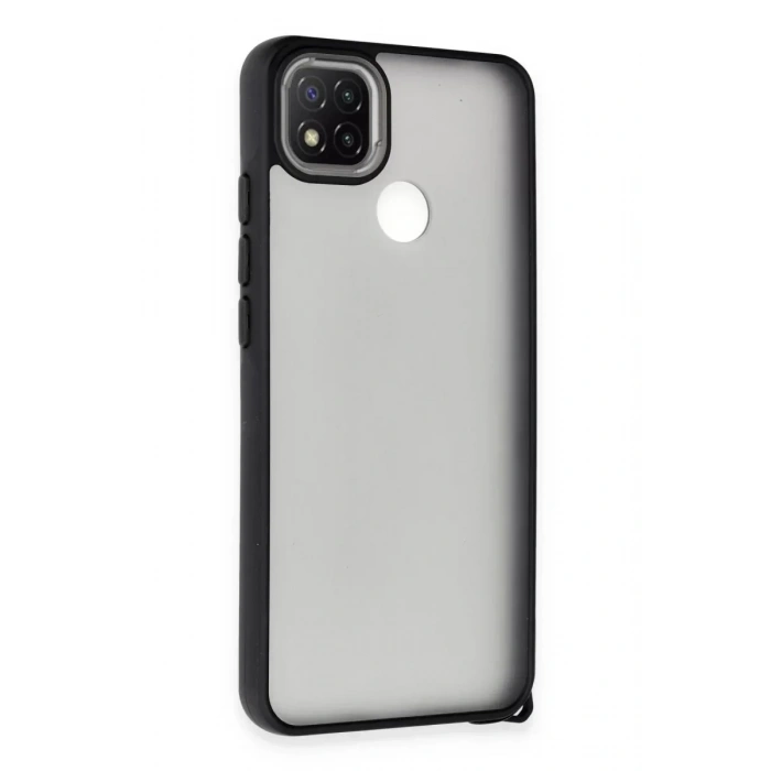 Mey İthalat®   Redmi 9C Kılıf Elegant Kapak - Siyah