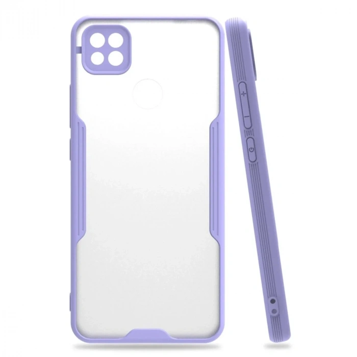Mey İthalat®   Redmi 9C Kılıf Platin Silikon - Lila