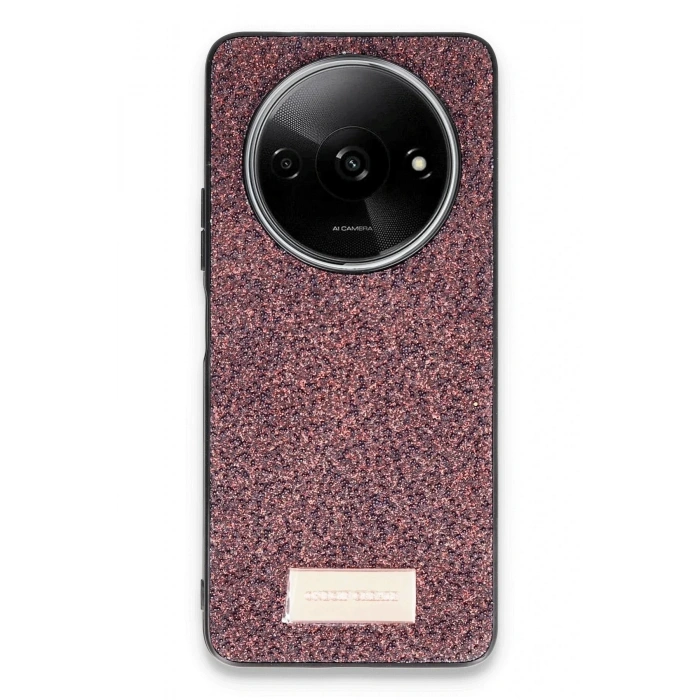 Mey İthalat®   Redmi A3 4G Bright Simli Kapak - Derin Mor