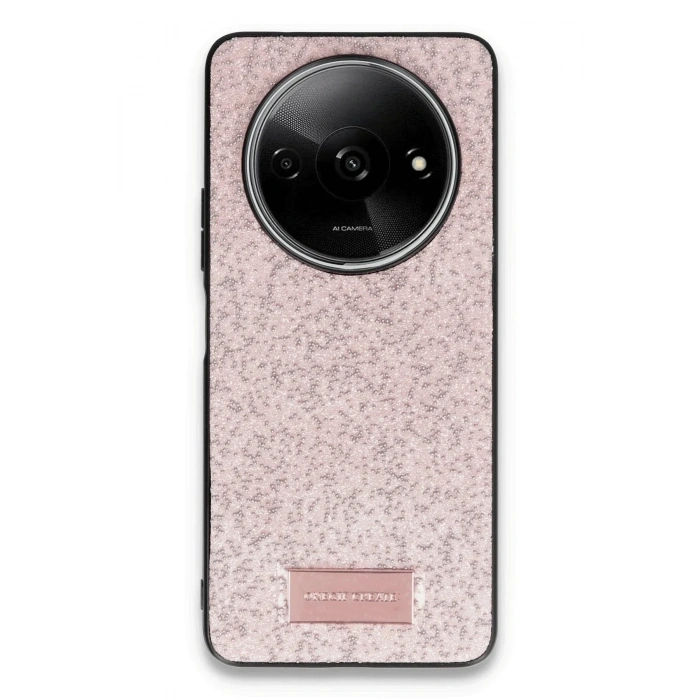 Mey İthalat®   Redmi A3 4G Bright Simli Kapak - Pembe
