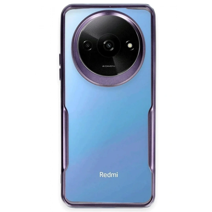 Mey İthalat®   Redmi A3 4G Kılıf Boyi Silikon Kapak - Derin Mor