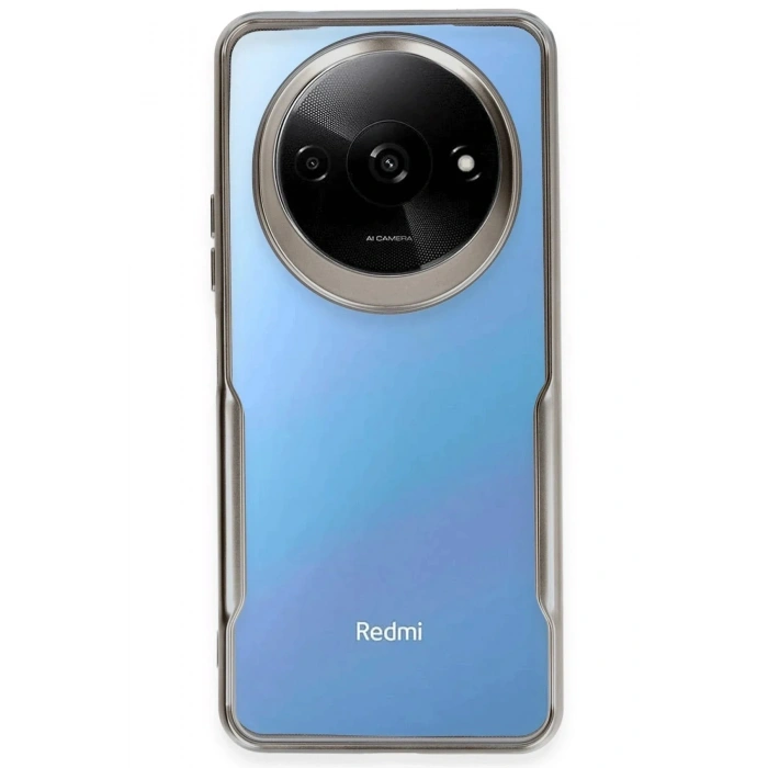 Mey İthalat®   Redmi A3 4G Kılıf Boyi Silikon Kapak - Titan Gri