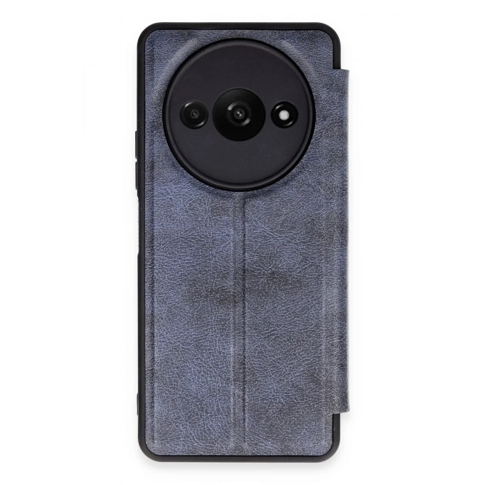 Mey İthalat®   Redmi A3 4G Kılıf Flip Cover - Lacivert