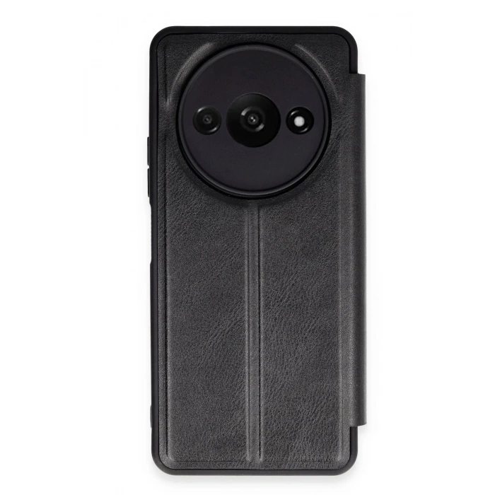 Mey İthalat®   Redmi A3 4G Kılıf Flip Cover - Siyah