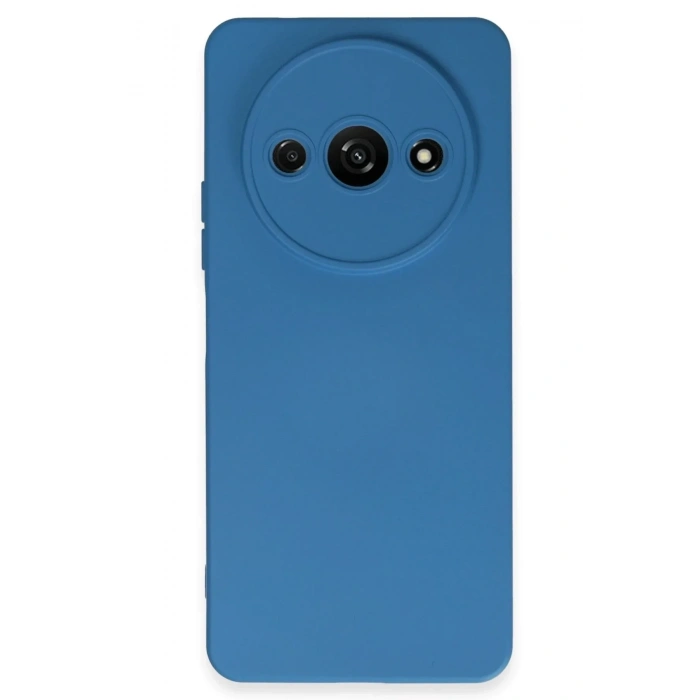 Mey İthalat®   Redmi A3 4G Kılıf Nano içi Kadife Silikon - Mavi