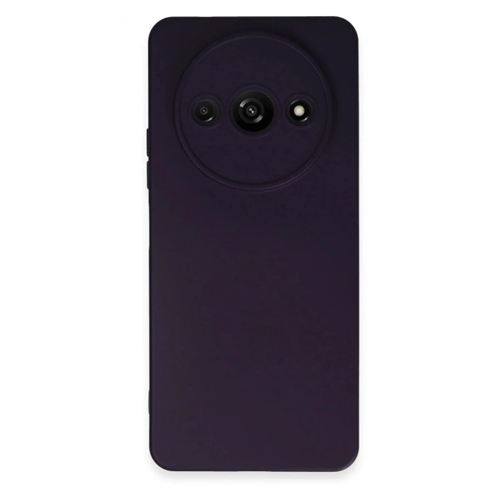 Mey İthalat®   Redmi A3 4G Kılıf Nano içi Kadife Silikon - Mor