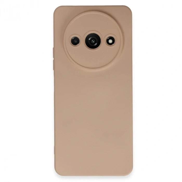 Mey İthalat®   Redmi A3 4G Kılıf Nano içi Kadife Silikon - Pudra