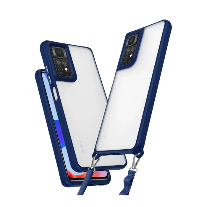 Mey İthalat®   Redmi Note 11 Pro Kılıf Penta Silikon Kılıf - Lacivert