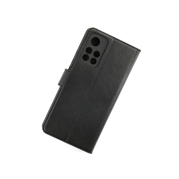 Mey İthalat®   Redmi Note 11T Kılıf Trend S Plus Kapaklı Kılıf - Siyah