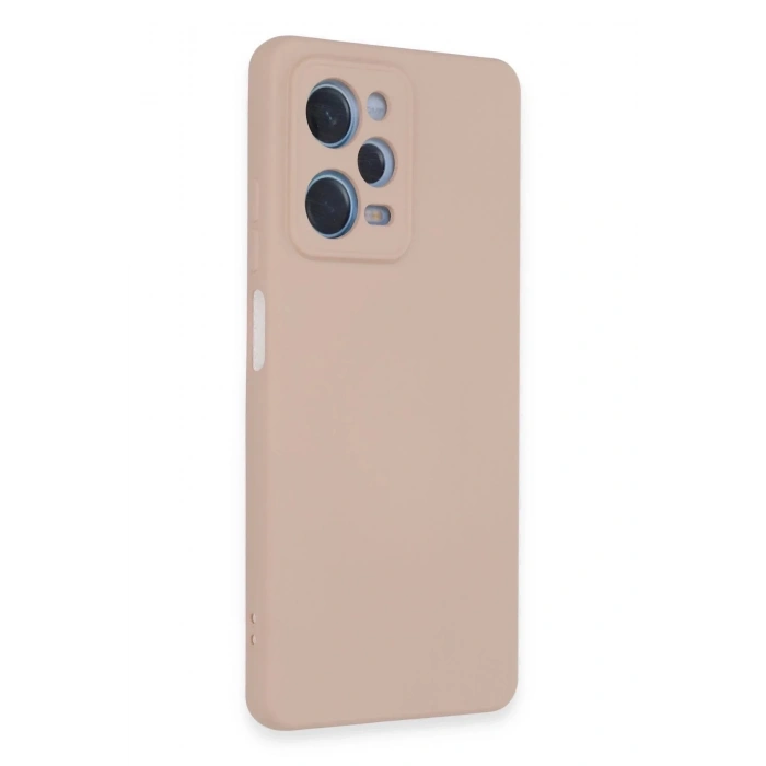 Mey İthalat®   Redmi Note 12 Pro 5G Kılıf Nano içi Kadife Silikon - Pudra